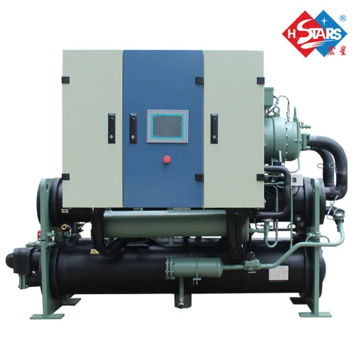 Heat recovery flooded water source heat pump units